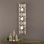 Uttermost 04045 Loire 38"H Gold Iron Mirrored Candle Holder Wall Sconce New Rare. Fixed Price $299.99.