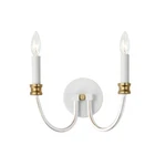 Maxim Charlton Light Wall Sconce, Weathered White/gold Leaf - 11372WWTGL. Fixed Price $66.30.