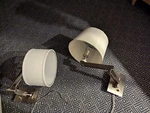 Possini Euro Design Swing Arm Sconce W/ Cord Brushed Nickel Plug-in Pair Sold. Fixed Price $95.00.