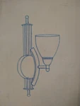 Forte Lighting Interior Wall Sconce 17" Tall Brushed Nickel Finish Frosted Globe. Fixed Price $21.77.