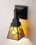 Meyda Tiffany 27883 Glass Mica Missions 7"W Single Light Wall Sconce. Fixed Price $234.95.