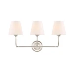 Crystorama Libby Langdon Sylvan Light Bathroom Vanity, Nickel 2443-OP-BN. Fixed Price $298.00.