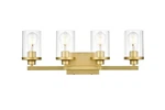 Elegant Lighting LD7316W25 Thane 4 25"W Vanity - Brass. Fixed Price $198.00.