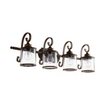 Quorum International 5073-4 Copper San Miguel 4-LIGHT 36"W Bathroom Vanity. Fixed Price $405.00.