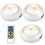 Bigmonat Wireless Led Puck Light, Battery Operated Mini Under Cabinet White. Fixed Price $23.99.