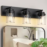 Izorro Bathroom Vanity Fixture, 3-LIGHT 22 Inch Matte Black Li.... Fixed Price $59.50.