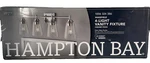 Hampton Bay Wakefield 31 In. 4-LIGHT Chrome Modern Vanity W/clear Glass Shades. Fixed Price $44.99.