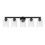 Allen+roth Emeryson 31.63-IN 5 Light Matte Black Bathroom Vanity. Fixed Price $69.95.