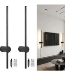 Ditoon Rc Dimmable Modern Plug In Wall Sconce Led Black Lights DI221129JA60. Fixed Price $54.99.