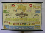 School Wall Map Poster Lower Saxony Hanover Vw Land Wolfsburg 117X82CM 1960. Fixed Price $153.06.