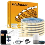 Lichaser 6 Rolls 9.84FT Wifi Flexible Cob Led Lights For Wood Slat Wall Panels. Fixed Price $71.81.