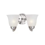 New Maxim Lighting Basix 2-LIGHT Bath Vanity 120V Satin Nickel 2121FTSN. Fixed Price $34.99.