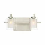 Quoizel KLT8602BNLED Two Light Bath Vanity Fixture, Brushed Nickel Finish. Fixed Price $219.99.