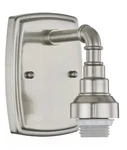 Portfolio FB17-109 Brushed Nickel 1-LIGHT Wall Sconce Fitter #1026677 New. Fixed Price $13.99.