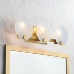 Motini 3-LIGHT Gold Wall Sconce Brushed Brass Bathroom Vanity Fixtures .... Fixed Price $69.95.