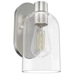 New Hunter 19775 Lochemeade Wall Sconce Brushed Nickel Clear Seeded Glass. Fixed Price $68.47.