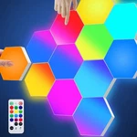 Amailtom Gaming Hexagon Lights Remote Controlled, Rgb Wall Tou.... Fixed Price $109.98.