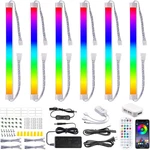 Rgb Under Cabinet Lights, 6 Pack With Remote & App Control, 18W Led. Fixed Price $98.99.