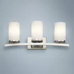 Kichler Crosby 23" Wide Brushed Nickel 3-LIGHT Bath. Fixed Price $174.97.