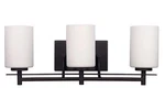 Canarm IVL363A03 Bronze Carlton 3-LIGHT 21"W Bathroom Vanity. Fixed Price $81.29.