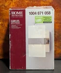Home Decorators Collection Sconce 5 In. 2-LIGHT Led Alberson Brushed Nickel Nob. Fixed Price $49.99.