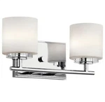 Kichler O'hara 2-LIGHT Chrome Vanity (model 45501CH). Fixed Price $100.00.