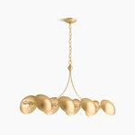 Kohler 27949-CH08-2GL Vorleigh, 44" 8-LIGHT Chandelier Brushed Moderne Brass. Fixed Price $838.49.