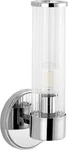 JYL3537A Cecil 6" 1-LIGHT Tall Cylinder Iron/striped Glass Modern Mid-century Le. Fixed Price $132.51.