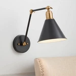 360 Lighting Wray Black And Antique Brass Adjustable Hardwire Wall Lamp. Fixed Price $89.99.