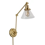 Design House Augustin Swing Arm Wall Mount 1-LIGHT Metal Sconce Satin Gold. Fixed Price $71.99.