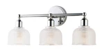 Maxim Hollow 3-LIGHT Bathroom Vanity In Polished Chrome. Fixed Price $174.00.