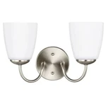 Sea Gull Bannock Light 13 Inch Bath Vanity, Brushed Nickel, 4416602-962. Fixed Price $47.97.