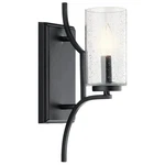 Kichler Lighting Vara Collection 1-LIGHT Distressed Black Wall Sconce. Fixed Price $169.99.