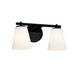 Justice Design Alpino Light Bath Bar, Opal/matte Black FSN-8032-OPAL-MBLK. Fixed Price $178.20.