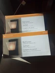 (2) Portfolio Wall Sconce 0294377 Matte Black Finish. Fixed Price $48.00.