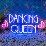 Dancing Queen Neon Sign Led Purple Lights Club Wall Decor Usb Powered Dance Stud. Fixed Price $50.56.