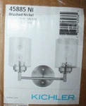 Kichler 45885NI Winslow 2 Light 13" Wide Bathroom Vanity. Fixed Price $65.59.