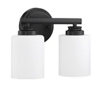 Flat Black Two Light Vanity From The Bolden Collection. Fixed Price $92.25.