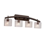 Justice Design Fusion Archway 4-LT Bath, Rtl/seed/bz E26 FSN-8594-55-SEED-DBRZ. Fixed Price $424.00.