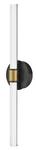 Lark 85602 Kai 24-1/2" Tall Led Bath Bar Black Lacquered Brass. Fixed Price $219.99.