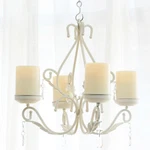 Elegant 3-IN-1 Chandelier & Wall Sconce For Indoor/outdoor Decor, White. Fixed Price $70.99.