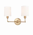 Park Harbor Poplin 15" Wide Bathroom Vanity Light, PHVL3222BG - Gold. Fixed Price $120.00.