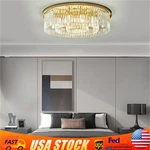23.6" Modern Chandelier Crystal Ceiling Fixture Pendant Flush Mount Lamp. Fixed Price $117.71.