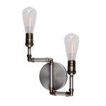 Forte Lighting 2-LIGHT 15" Wall Sconce, Brushed Nickel 7064-02-55. Fixed Price $41.00.
