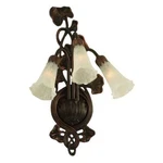 Meyda Lighting 10.5"W White Pond Lily 3 Lt Wall Sconce - 11846. Fixed Price $421.80.