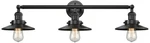 Railroad Oiled Bronze Shades 32" Wide 3-LIGHT Bath. Fixed Price $410.08.