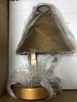 6IN. Brushed Vintage Gold Wall Sconce 1-LIGHT With Open Metal Shade For Living. Fixed Price $49.49.