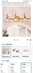 Hddfl Bathroom Vanity Lights Fixtures Over Mirror Matte Brass 3 Lighting. Fixed Price $99.99.