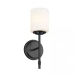 Kichler Ali Black Wall Sconce 1-LIGHT Bathroom Vanity Fixture Etched Opal Glass. Fixed Price $119.00.