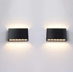 Fudesy 2-PACK Led Plastic Waterproof Wall LAMPS12W Black Finish Sconceou.... Fixed Price $44.99.